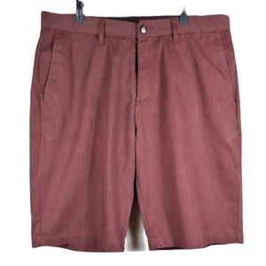 Volcom Mauve Maroon Chino Corpo Class Skate Shorts Mens Size 33